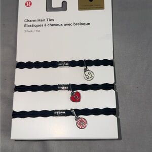 lululemon athletica Black Charm Hair Ties